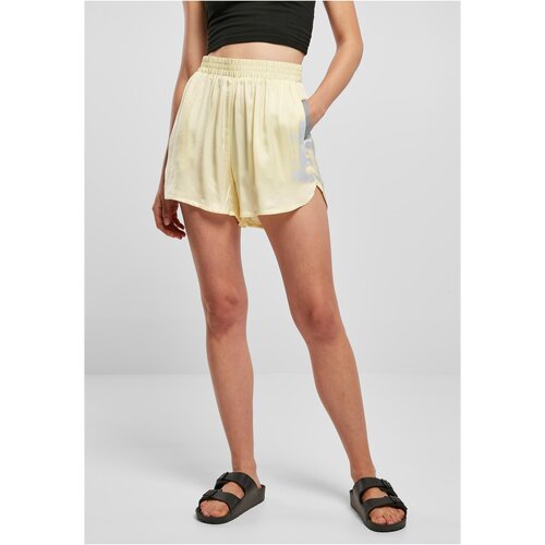 UC Ladies Women's Viscose Satin Resort Shorts - Soft Yellow Cene