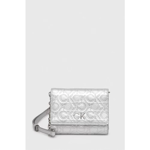 Calvin Klein Novčanik za žene, boja: srebrna