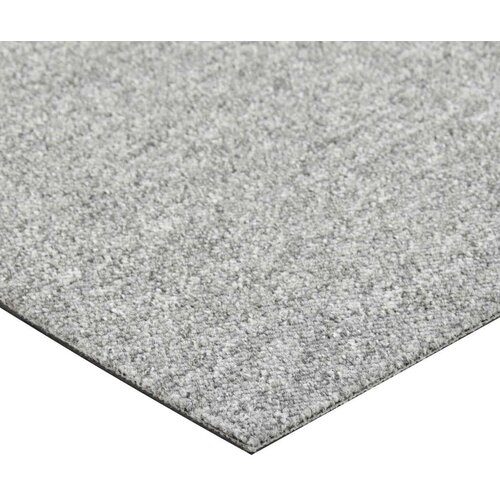  Tepih 20 pcs Svijetlo siva 50 x 50 cm 100% Polipropilen - Svjetlosiva Slike