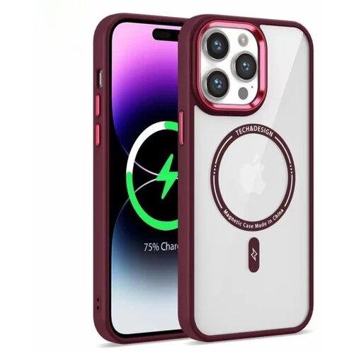  Electro magsafe maska za iPhone 14 pro max wine red Cene