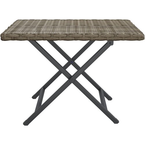  Sklopivi stol sivi 45 x 35 x 32 cm od poliratana Slike