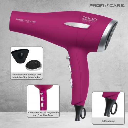 ProfiCare Fen PC-HT 3045 P Pink Cene
