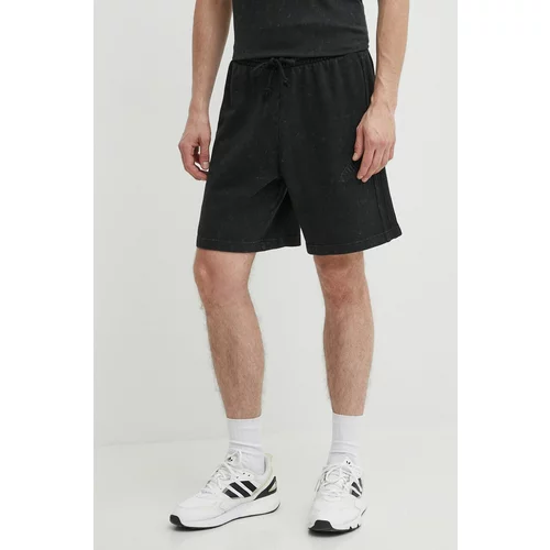 Adidas Bombažne kratke hlače črna barva, IN3164