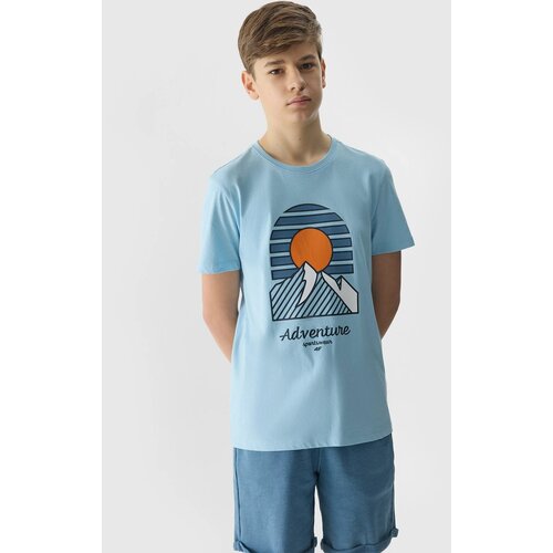 4f Organic Cotton T-Shirt for Boys - Blue Slike