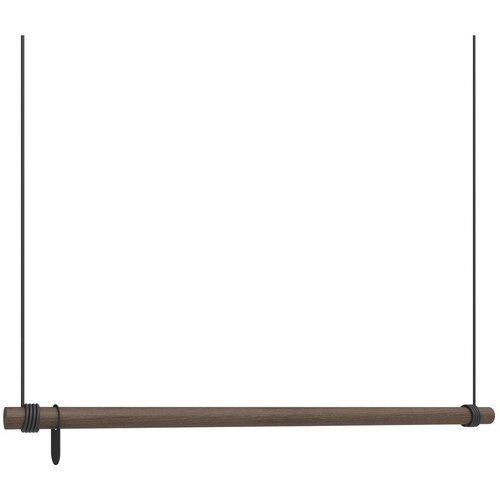LIND DNA Rjavo stensko stojalo za oblačila iz masivnega hrasta 110x200x4 cm Swing L – Cene