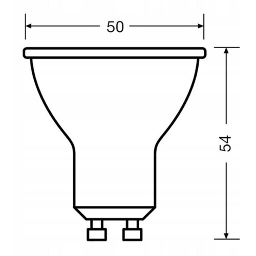  LED sijalica VALUE PAR16 GU10/6,9W/230V 2700K 36&amp;deg; crna - Ledvance Slike
