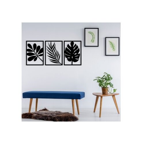 Wallity Zidna dekoracija Cincuenta, 104x46cm, Crna Cijene