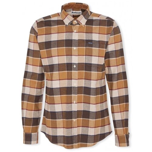 Barbour Srajce z dolgimi rokavi Shirt Valley Tailored - Brown Kostanjeva Cene