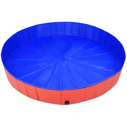 vidaXL Sklopivi bazen za pse crveni 200 x 30 cm PVC Cijene