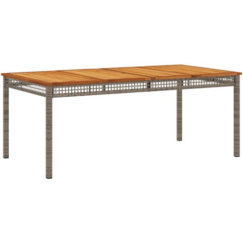  7-dijelni vrtni blagovaonski set sivi od poliratana Siva 180 cm table length Slike