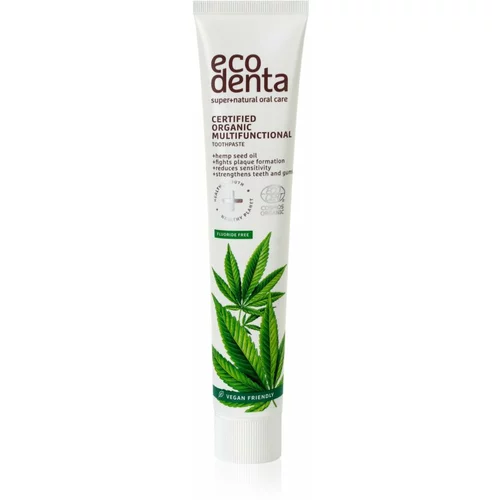 Ecodenta organic Multi-Functional pasta za zube s konopljinim uljem protiv plaka 75 ml