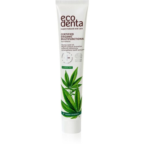 Ecodenta Organic Multi-Functional zobna pasta s konopljinim oljem proti zobnim oblogam 75 ml Slike