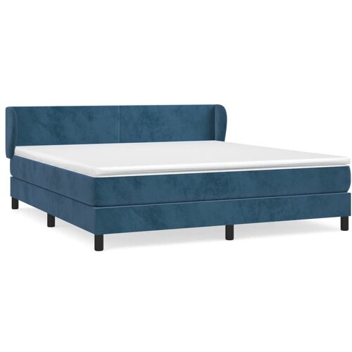 Maison Chic Box spring postelja - Vzmetna postelja z vzmetnico temno modra 180x200 cm žamet SL9205, (21900882) Cene