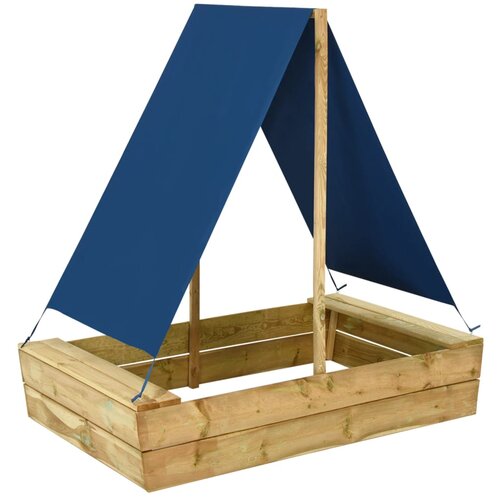 vidaXL Pješčanik s krovom 80 x 60 x 97,5 cm od impregnirane borovine Cijene