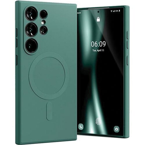 Mercury OVITEK ZA MAGSAFE POLSILIKONSKI ZA SAMSUNG GALAXY S24 ULTRA GREEN, (21970089) Slike