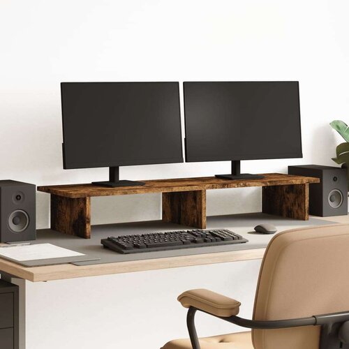  Stalak za monitor boja hrasta 100x27x15 cm konstruirano drvo Cijene