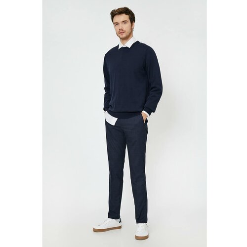 Koton Men&amp;#039;s Navy Blue Trousers Slike