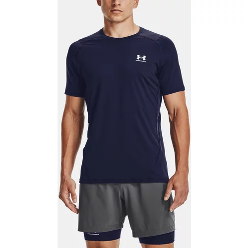 Under Armour HG Armour Fitted SS Majica Modra