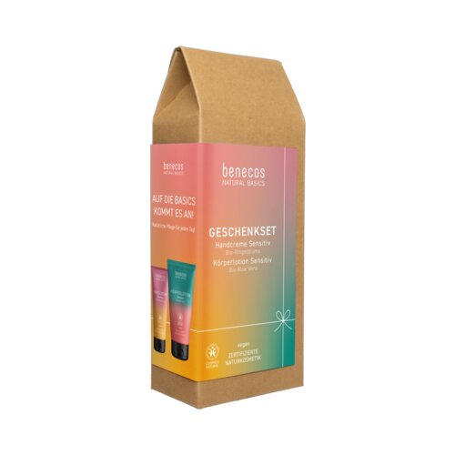 Benecos Natural Basics Sensitiv darilni set - krema za roke in losjon za telo Slike