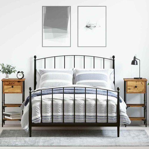  Noćni ormar 2 pcs Smeđa 33.5 x 36 x 70 cm Konstrukcijsko drvo Slike