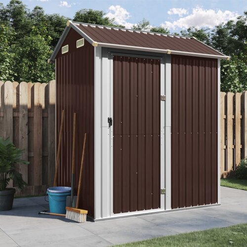 vidaXL Vrtna lopa rjava 192x152,5x237 cm pocinkano jeklo Cene
