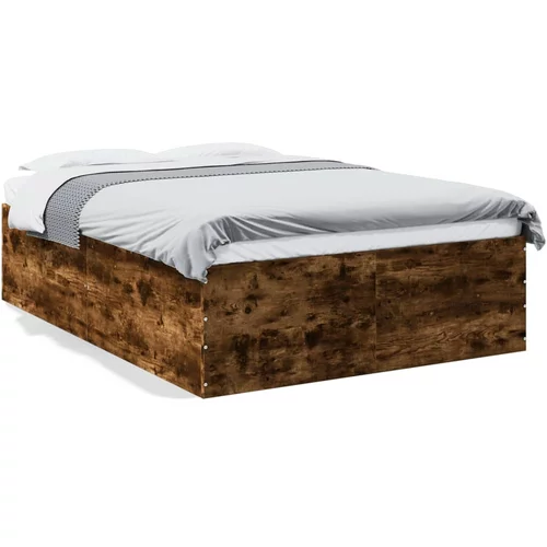  Okvir kreveta boja hrasta 120x200 cm od konstruiranog drva