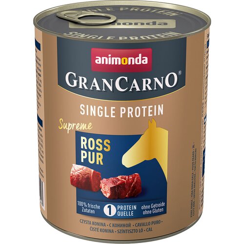 animonda GranCarno Adult Single Protein Supreme 6 x 800 g - Konj Cijene