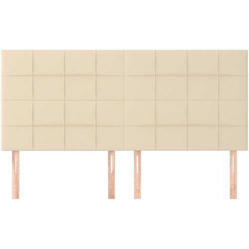  Uzglavlje krem boje 160x5x118/128 cm tkanina Slike
