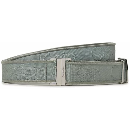 Calvin Klein Ženski pas Gracie Logo Jacquard Belt 3.0 K60K611922 Pigeon