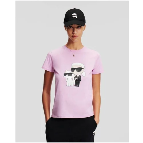 Karl Lagerfeld Majice & Polo majice 230W1704 IKONIC 2.0 Rožnata
