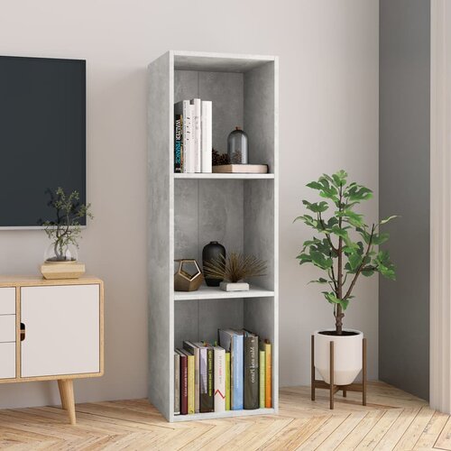 VidaXL Knjižna / TV omara betonsko siva 36x30x114 cm iverna plo&amp;scaron;ča, (20978320) Slike
