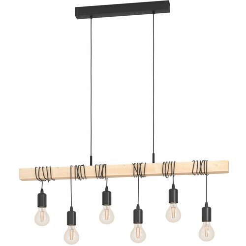 Eglo 43513 - Luster na sajli TOWNSHEND 6xE27/60W/230V Cene