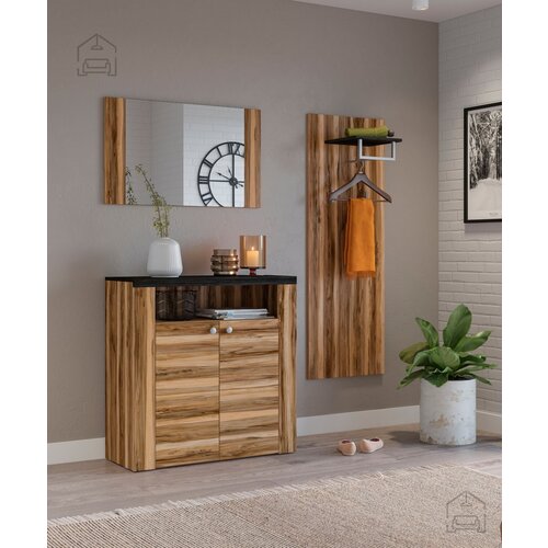 Helvetia meble Komplet za hodnik Larona - saten nussbaum/touchwood - 24Z6DZ15 Slike