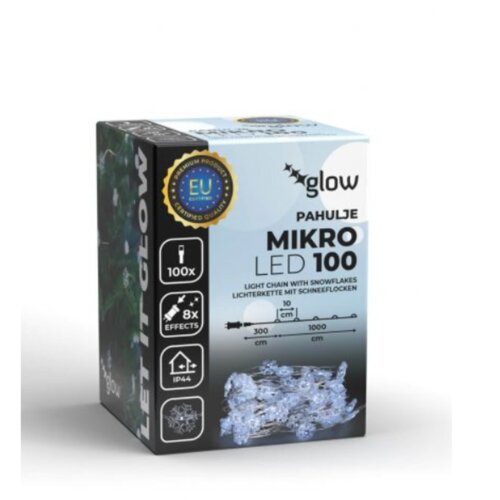 Home deco 100 micro led pahulja/ bijela boja Slike