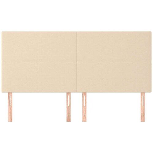  Uzglavlje 4 kom krem 90x5x78/88 cm od tkanine Slike