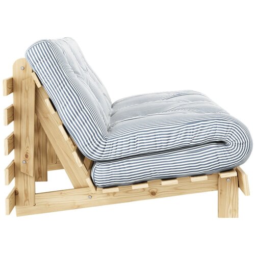Karup Design Bela/svetlo modra raztegljiva sedežna garnitura 160 cm Roots - Slike