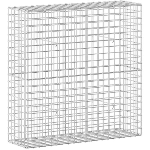  Gabion s 5 mm žicom i mrežom 5x5 cm 100x30x100 cm Slike