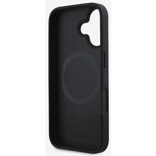 Dkny PU Leather Checkered Pattern Magsafe iPhone 16 Plus Black Ovitek za telefon Vijolična Slike