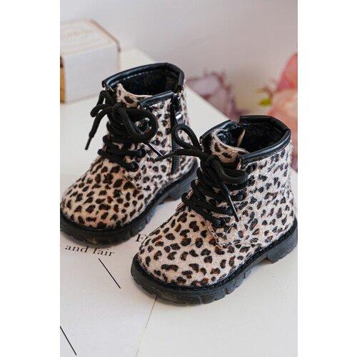 Kesi Children's insulated boots with zipper, beige goopy Cene