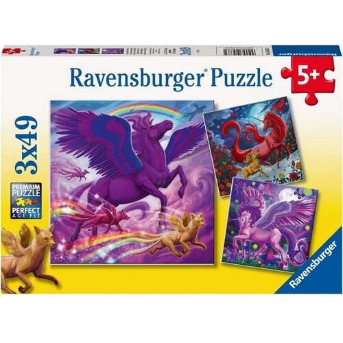 Ravensburger puzzle – Mistična stvorenja - 3x49 delova Slike