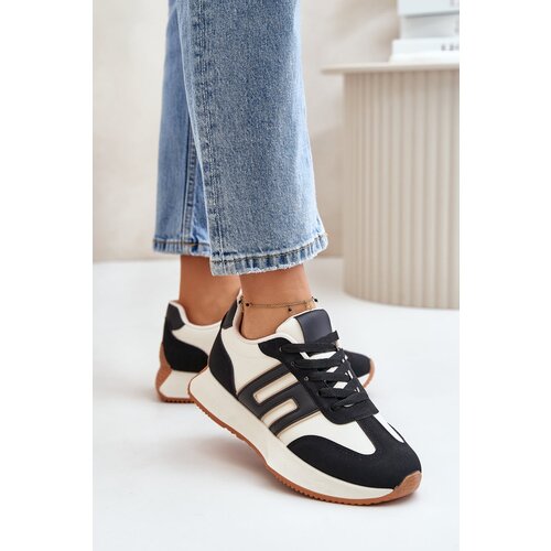 Kesi Women's Platform Sports Shoes Black Thari Cene