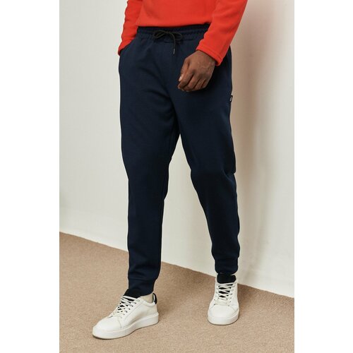 AC&Co / Altınyıldız Classics Men's Navy Blue Standard Fit Normal Cut, Elastic Waist And Legs. Comfortable Sports Sweatpants. Slike