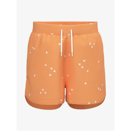 name it Orange Girly Patterned Shorts Henny - Girls