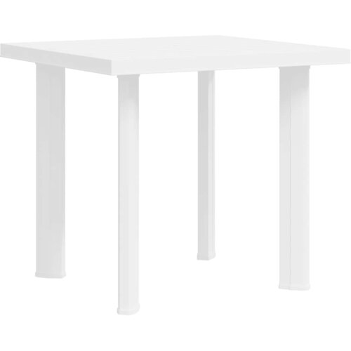  Vrtni stol bijeli 80 x 75 x 72 cm plastični Slike
