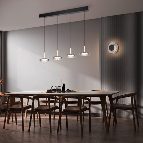  Mat črna LED zatemnitvena stenska svetilka &amp;oslash; 22 cm Celeste &amp;ndash; Slike