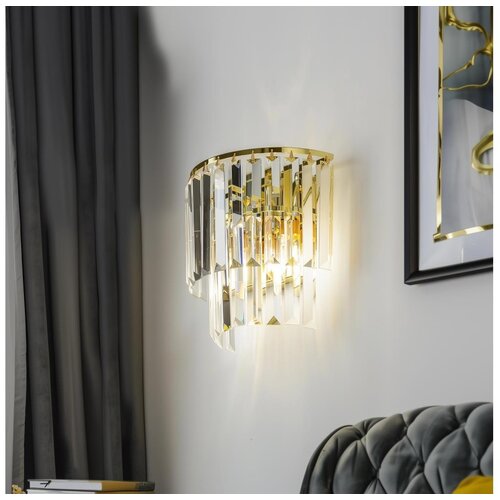  Brilagi - LED kristalna zidna lampa MOZART 2xE14/40W/230V zlatna Cene