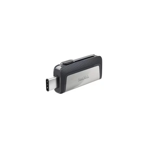 San Disk USB C & USB DISK 32GB ULTRA DUAL, 3.1/3.0, srebrno-črn, drsni priključek SDDDC2-032G-G46