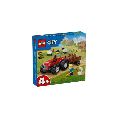 Lego Crveni traktor s prikolicom i ovce Slike