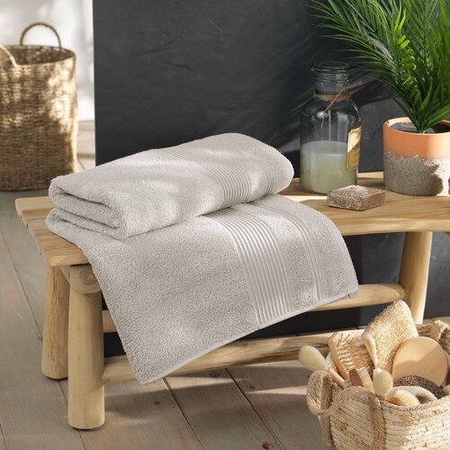Douceur d int&amp;eacute;rieur Bež pamučan ručnik od frotira 90x150 cm Tendresse &amp;ndash; Slike