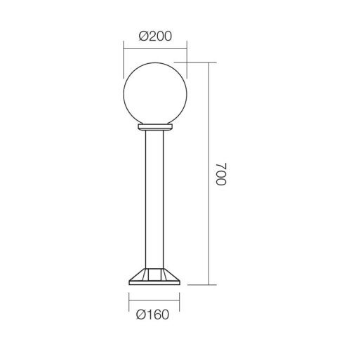  Redo 9769 - Spolja&amp;scaron;nja lampa SFERA 1xE27/28W/230V IP44 Slike